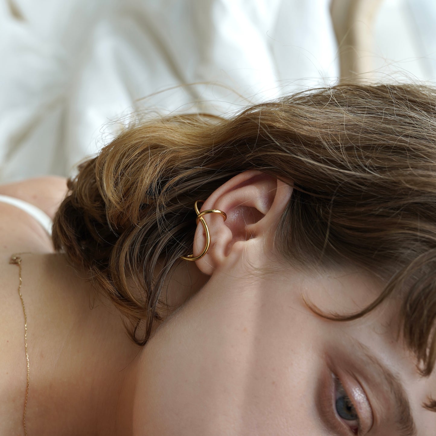 tone ear cuff(gold/silver)